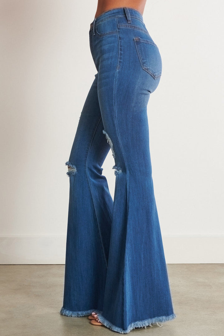 The Lainey Concert Bell Bottom Jeans | gussieduponline