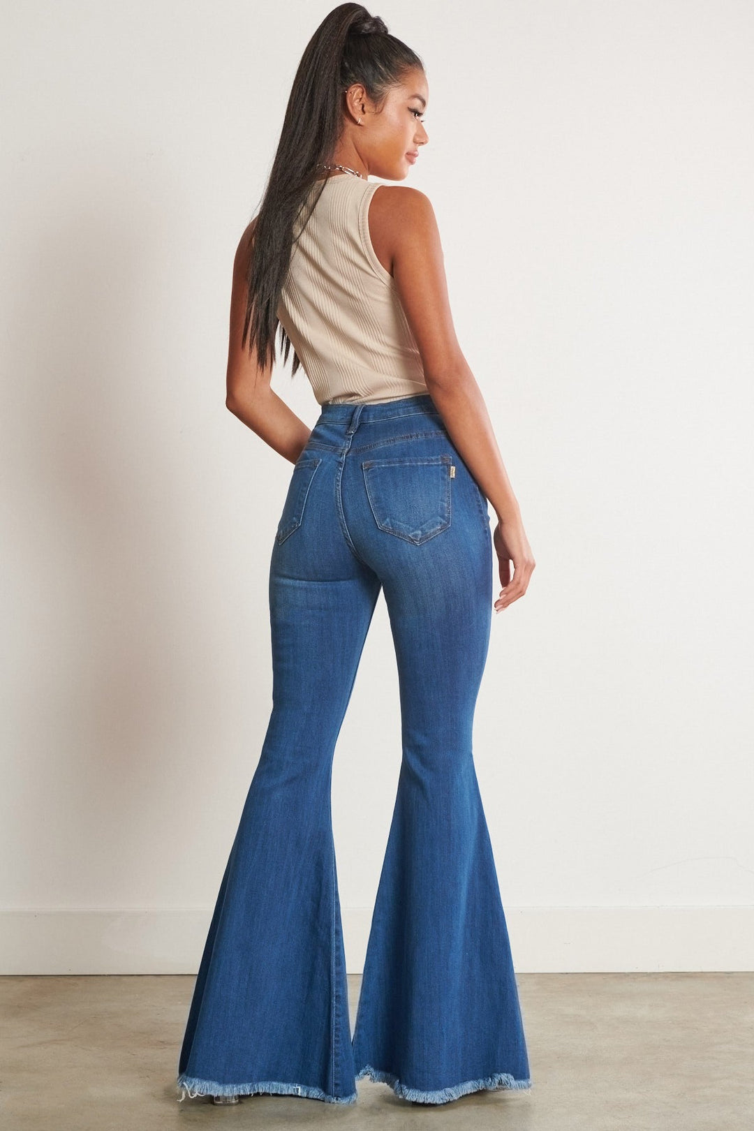 The Lainey Concert Bell Bottom Jeans | gussieduponline