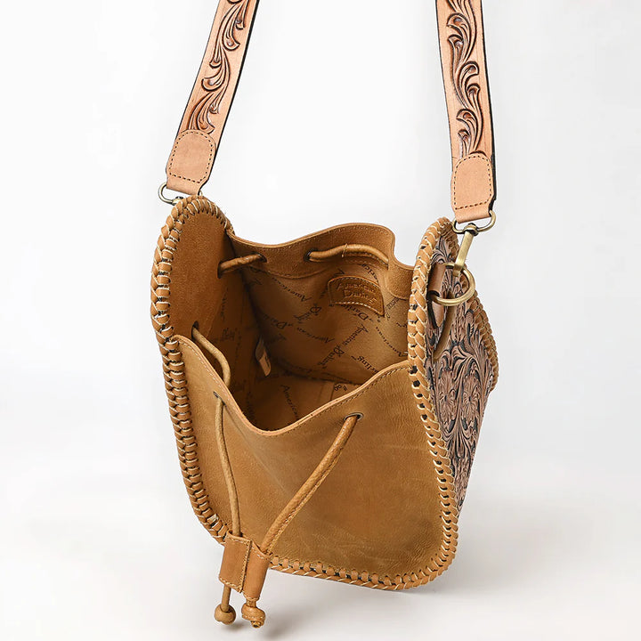 American Darling Bucket Hand Tooled Genuine Western Bag