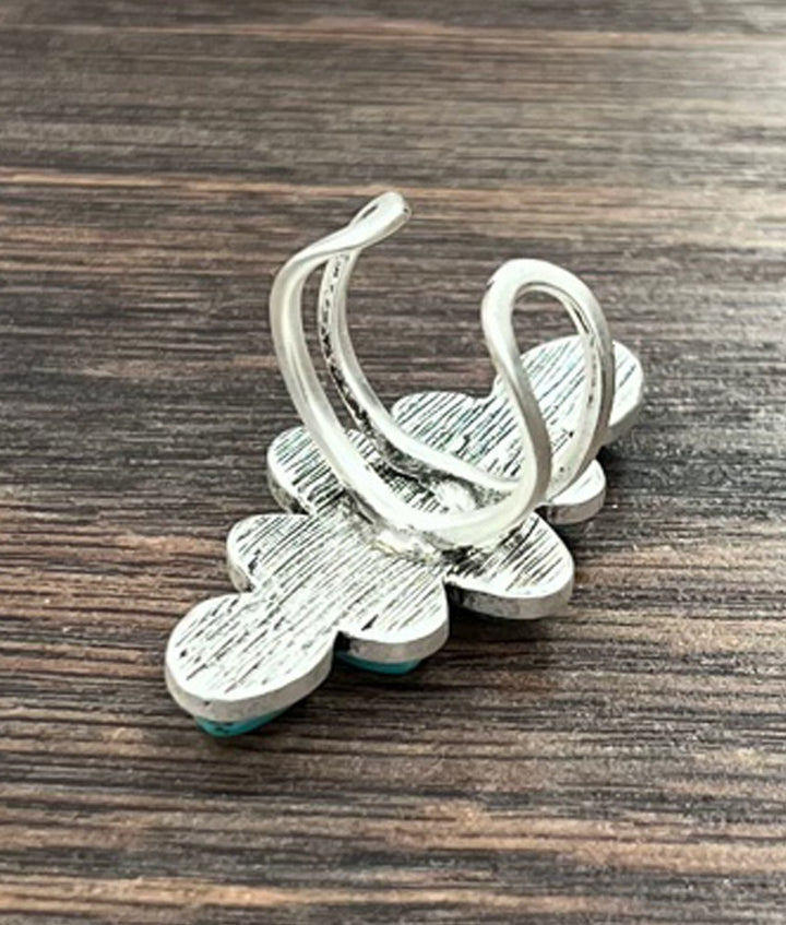 Cinco Stone Turquoise Adjustable Ring