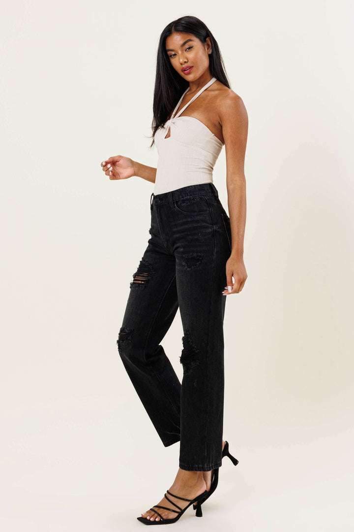 When The Sun Goes Down Straight Leg Jeans | gussieduponline