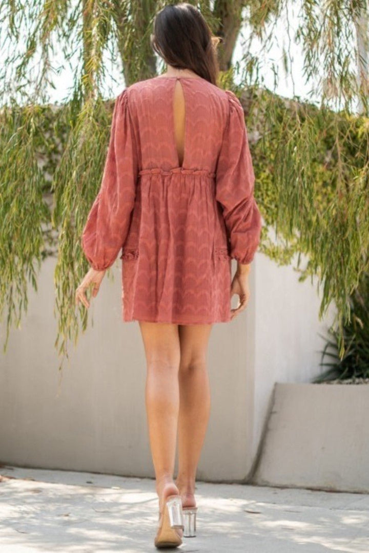 Mauve Out Of My Way Dress | gussieduponline