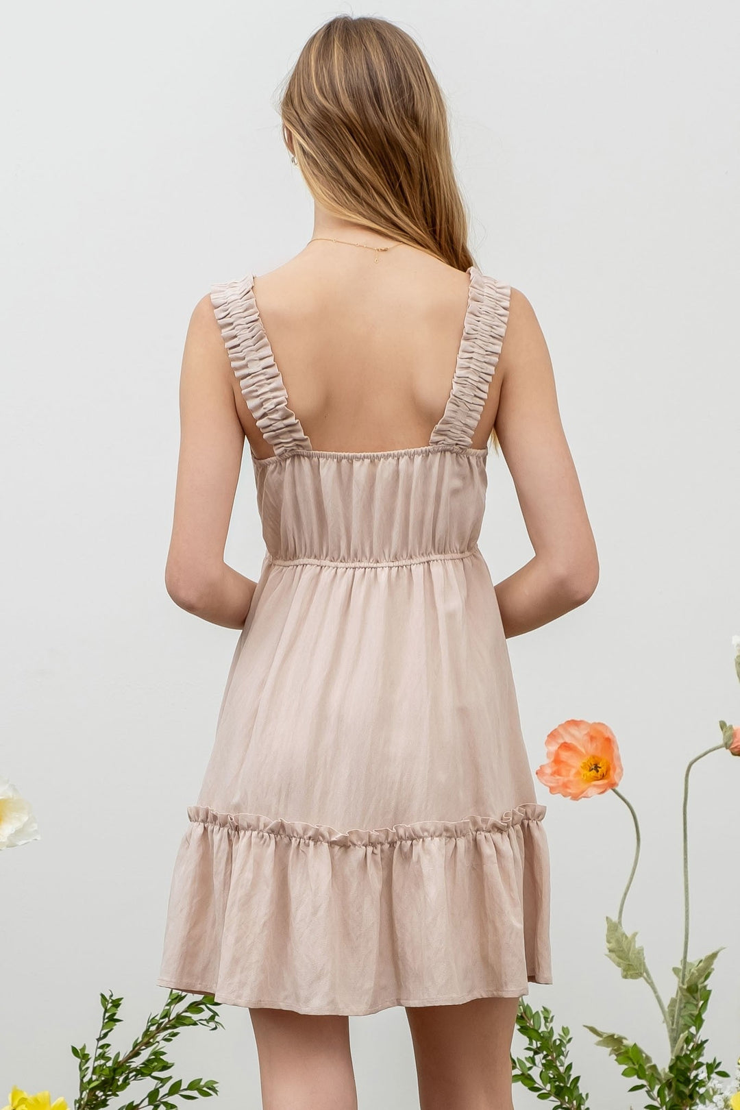 Effortlessly Khaki Dress | gussieduponline