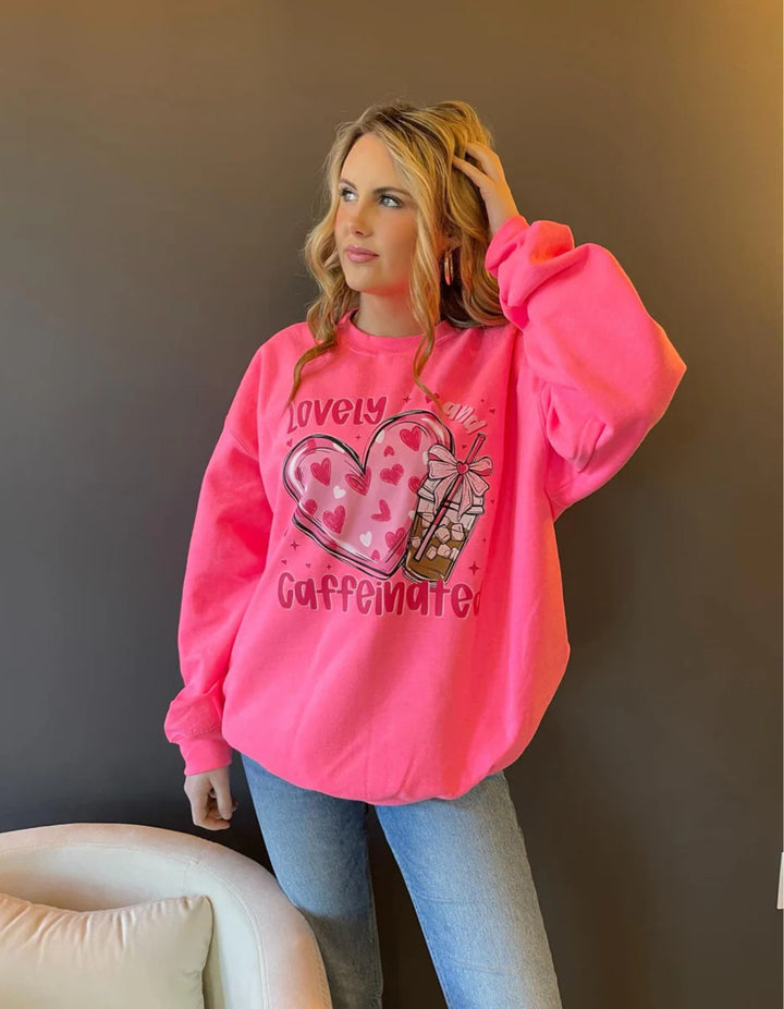Lovely & Caffeinated Sweatshirt*