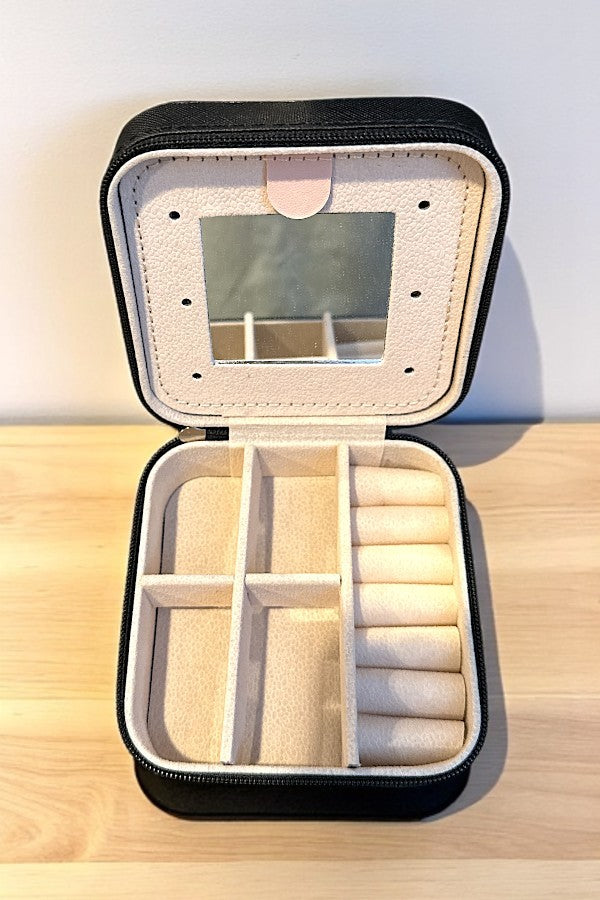 Western Bootstitch Metal Plate Jewelry Box- 2 Colors