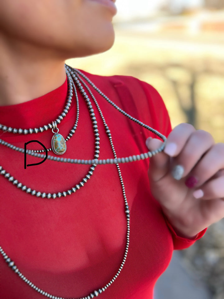 24" 4MM Navajo Pearl Necklace