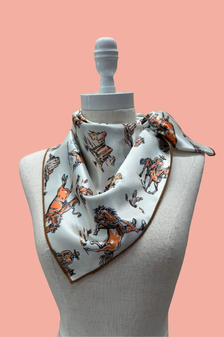 Aina Western Rodeo Satin Scarf