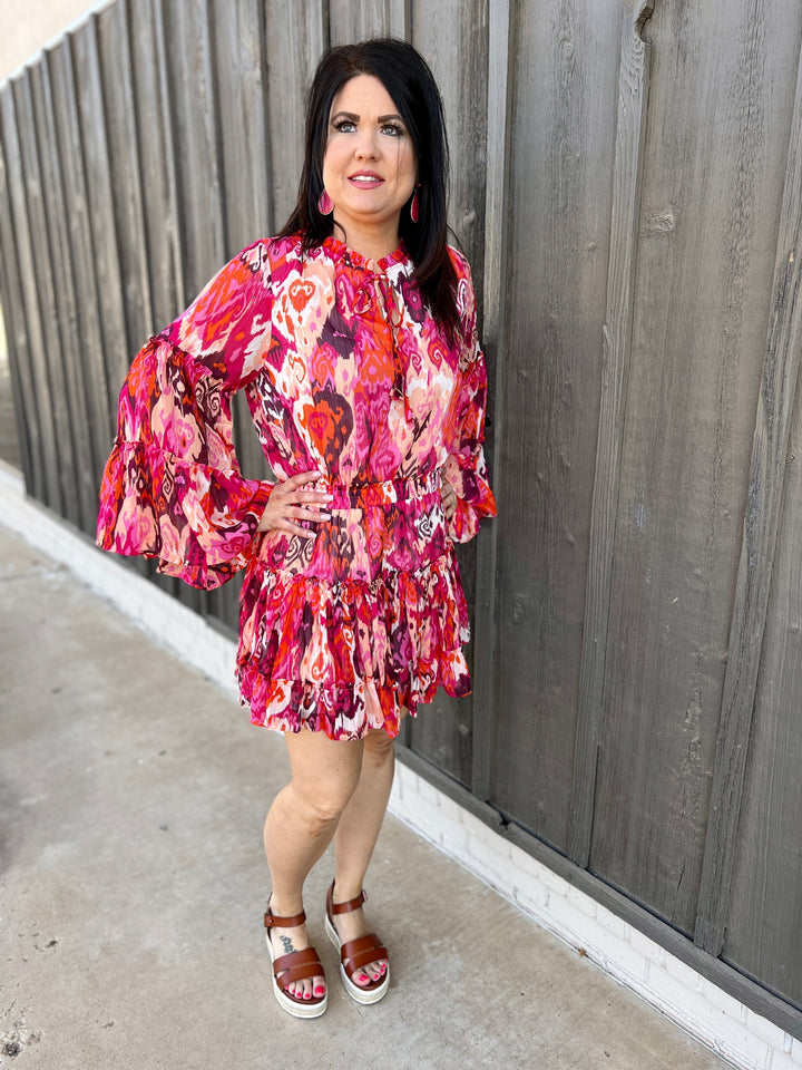 Pink Southern Bell Mini Dress | gussieduponline