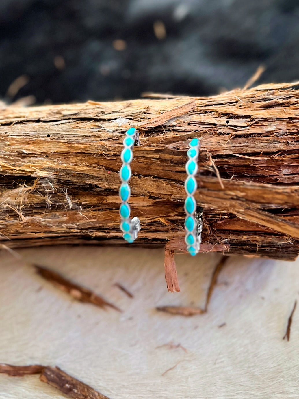 Hoops of Stones Earrings | gussieduponline