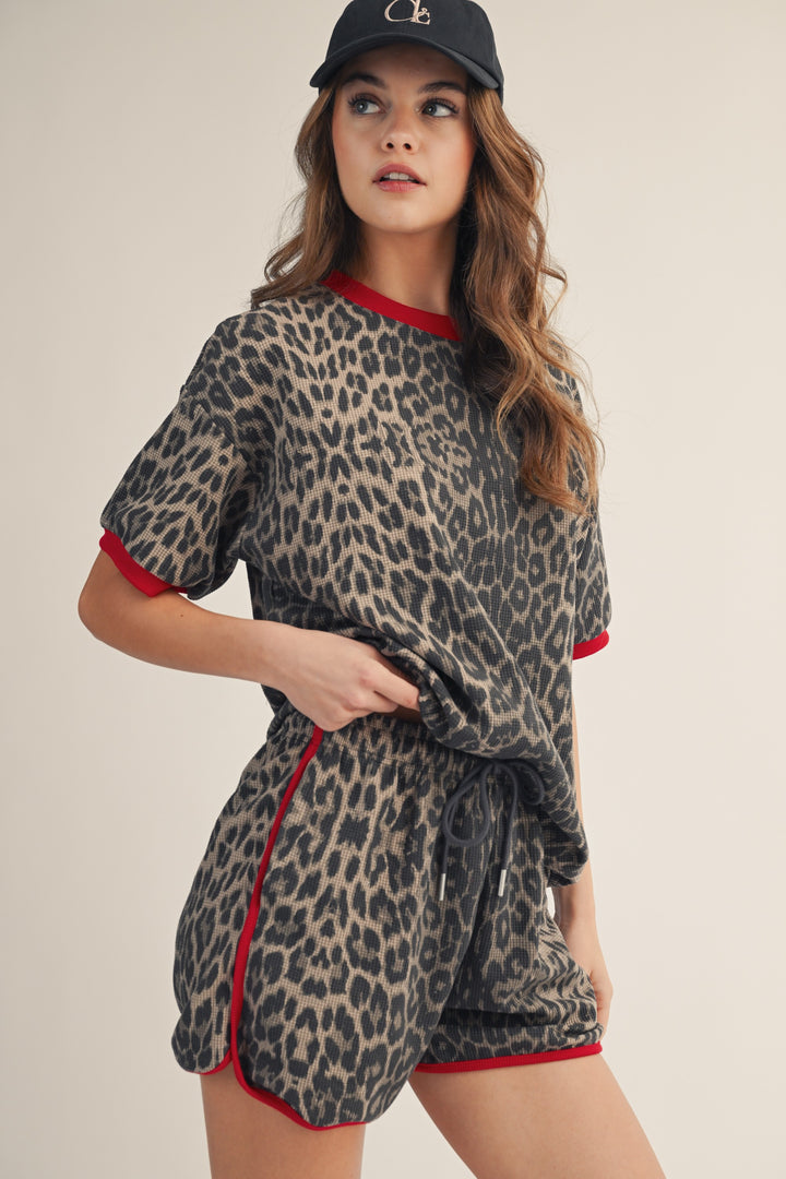 Leopard Print Relaxed 2 Pc Set