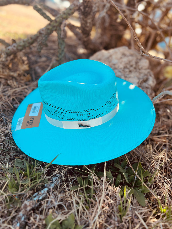 Rolling Around In The Turquoise Straw Hat | gussieduponline