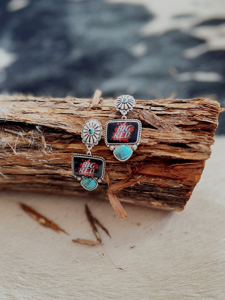 Big Red Earrings | gussieduponline