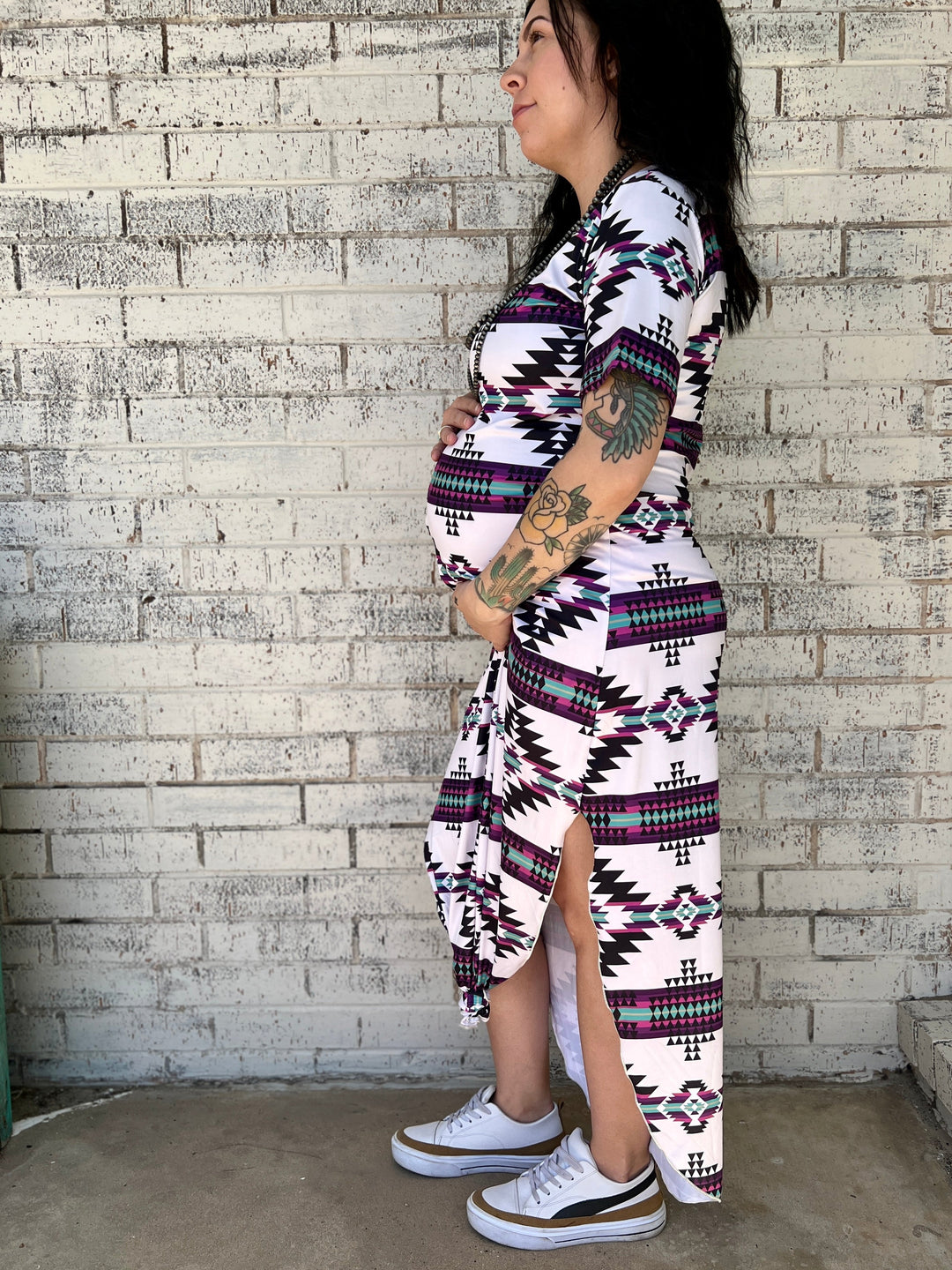 Aztec Outskirts Maxi Dress | gussieduponline