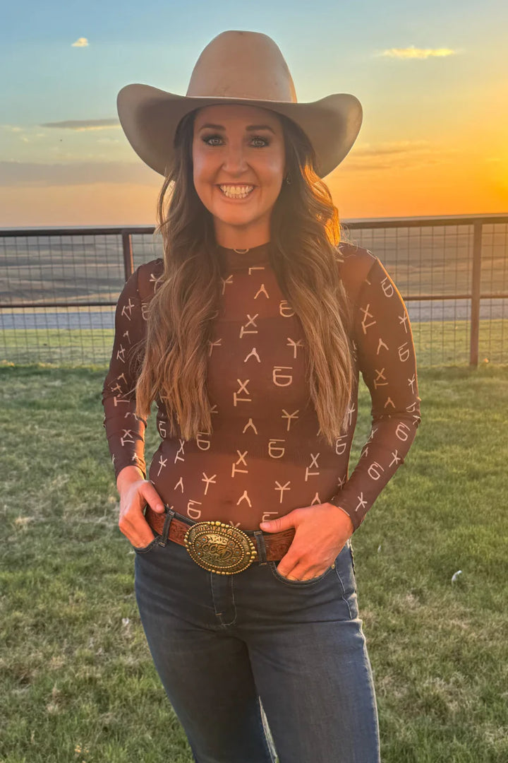 Sterling Kreek Amarillo By Morning Mesh Top