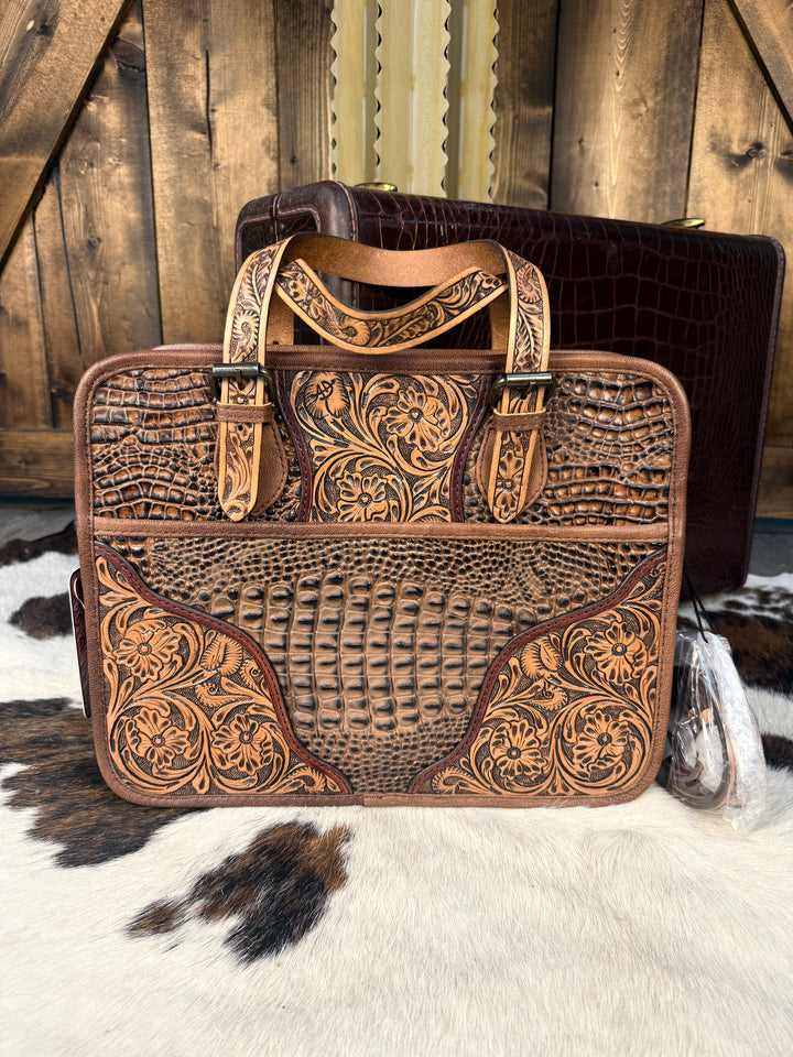 American Darling Hand Tooled Western Leather Bag