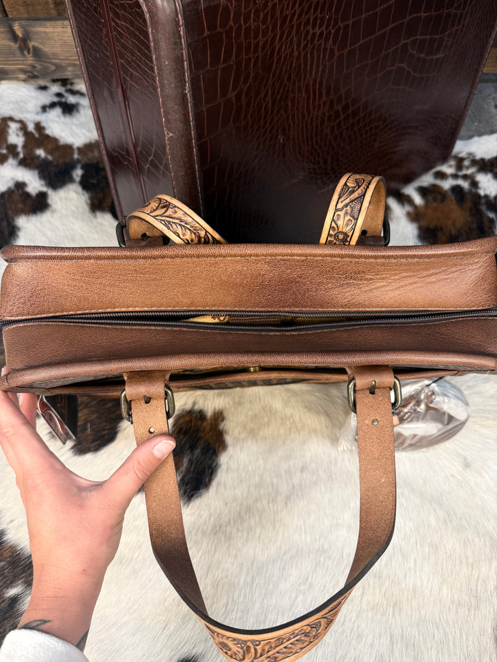 American Darling Hand Tooled Western Leather Bag