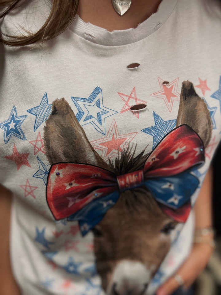 American Donkey Bow Holy Tank Top*