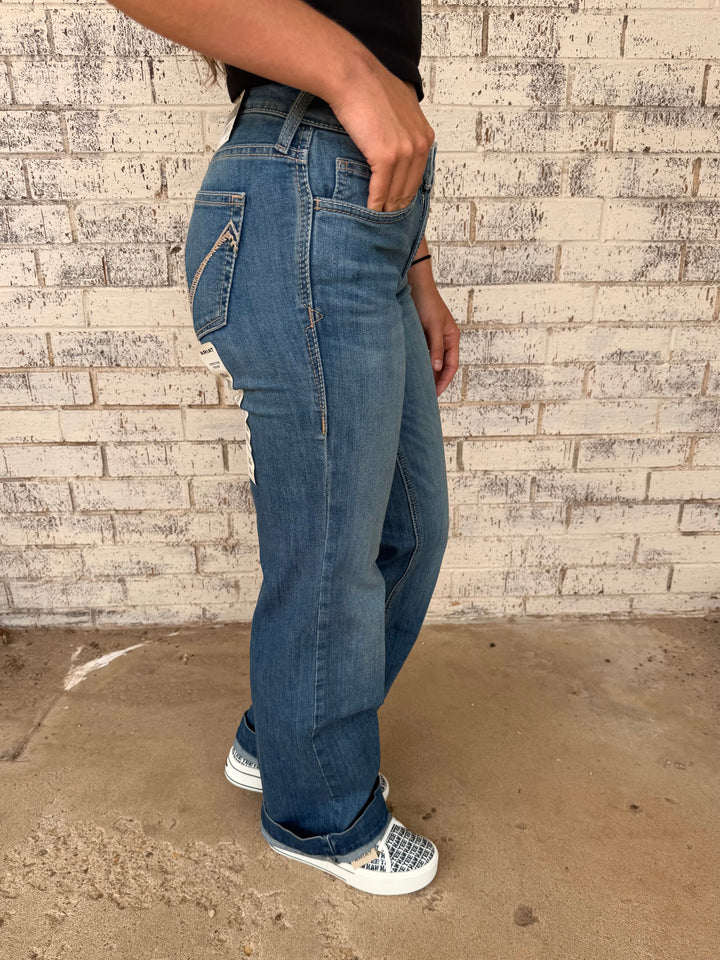 Ariat Women's Perfect Rise Isabelle Wide Leg Trouser Jean- Regular & Long Length