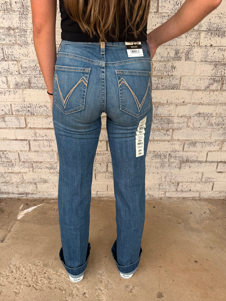 Ariat Women's Perfect Rise Isabelle Wide Leg Trouser Jean- Regular & Long Length