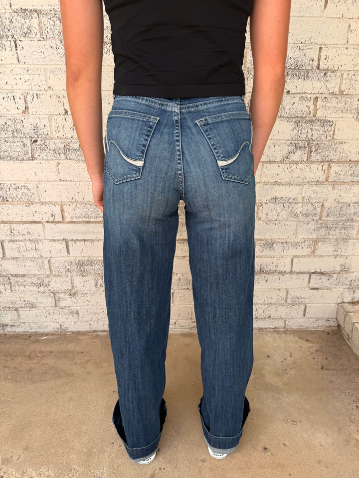 Ariat Women's Ultra High Rise Rosalie Wide Leg Jean- Regular & Long Length