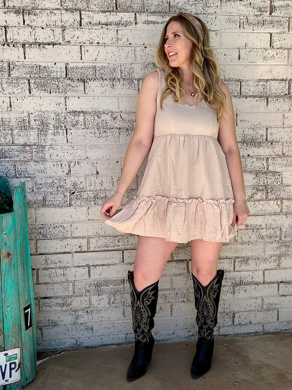 Effortlessly Khaki Dress | gussieduponline