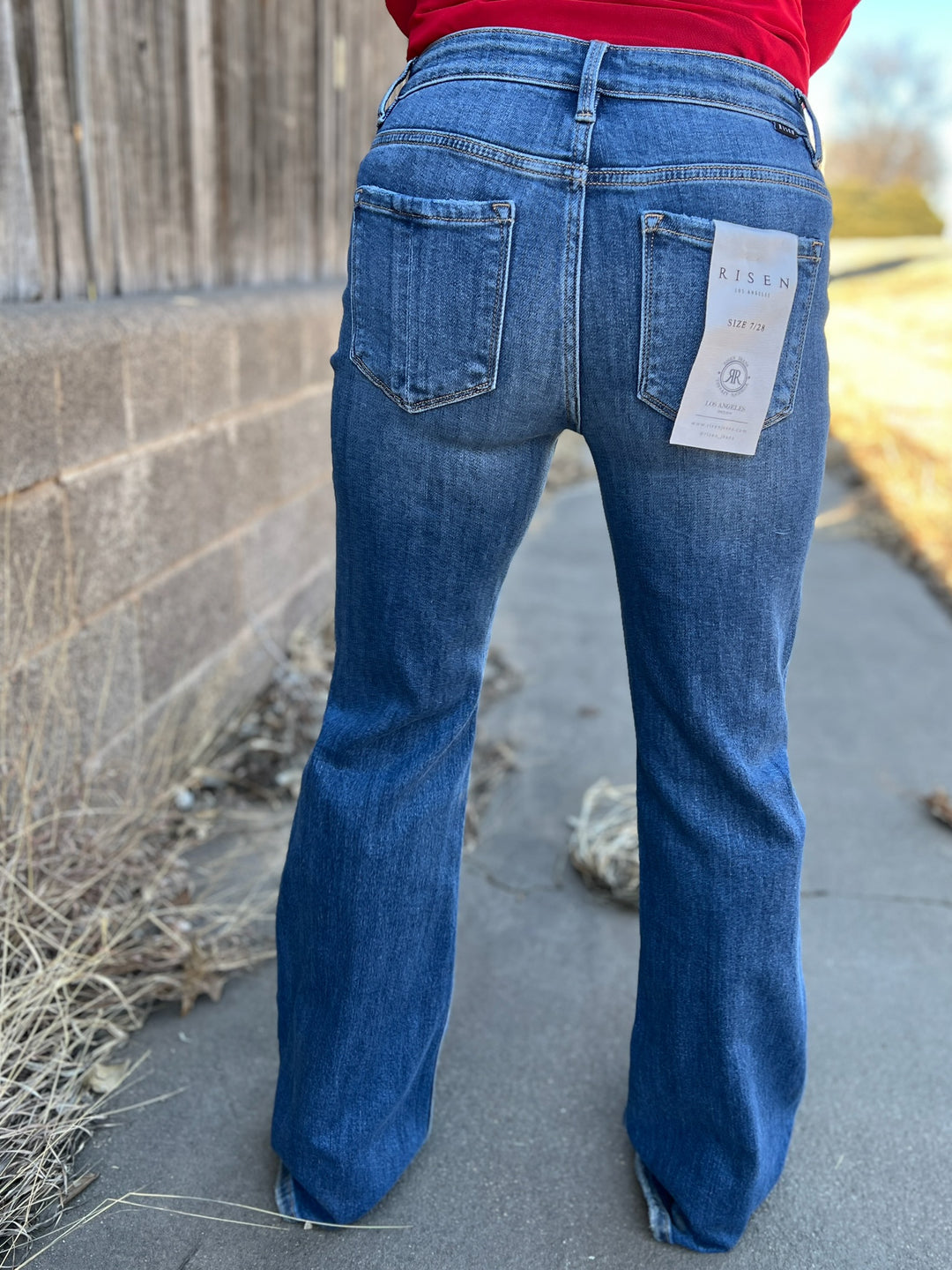 Basic Flare Mid Rise Tummy Control Jeans*