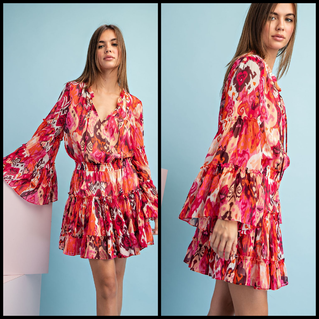 Pink Southern Bell Mini Dress | gussieduponline