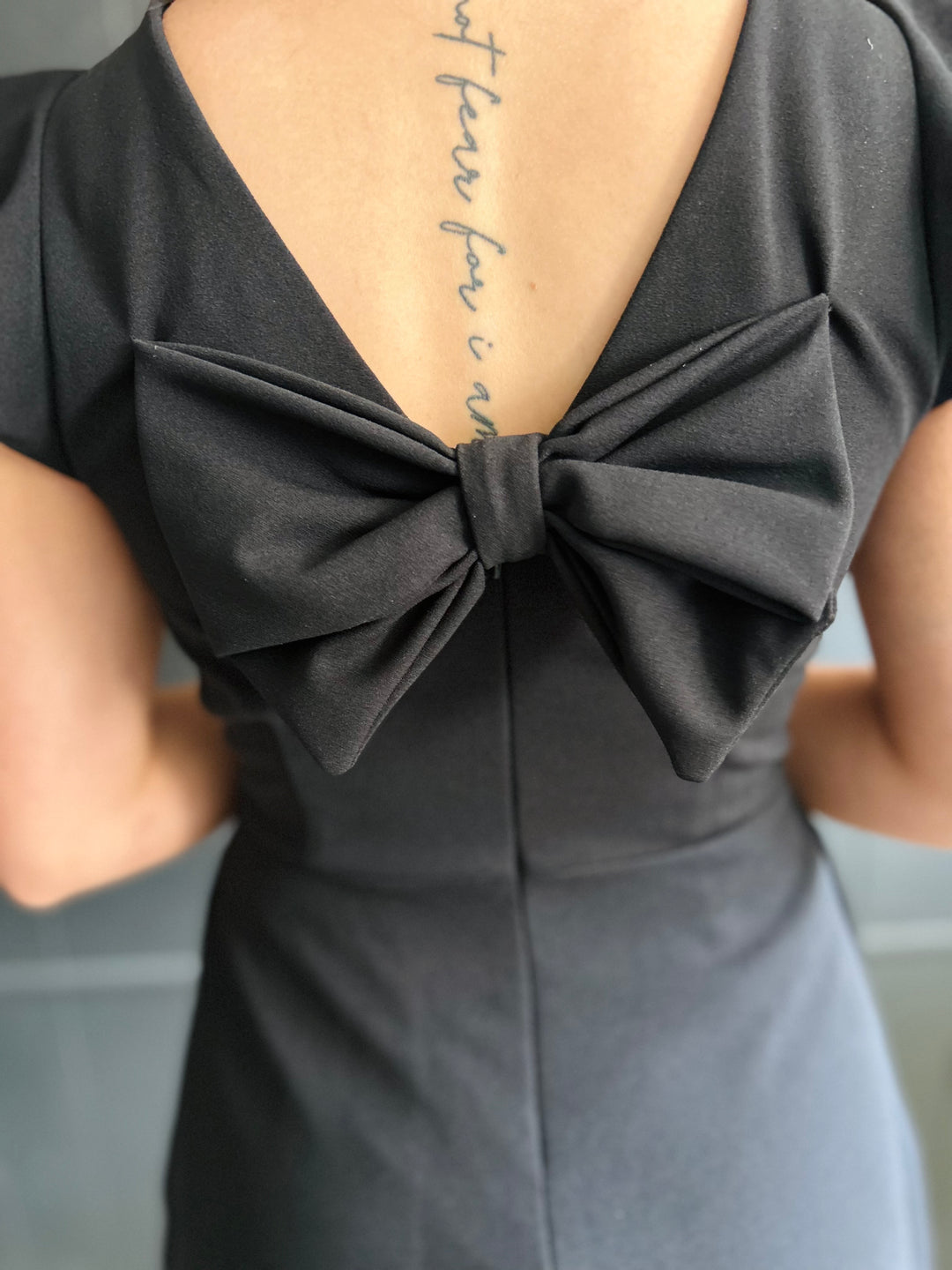 Bow Back Ruffle Sleeve Romper - 2 Colors