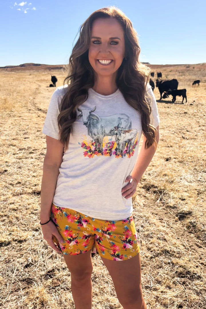Sterling Kreek Brahman Wildflower Tee