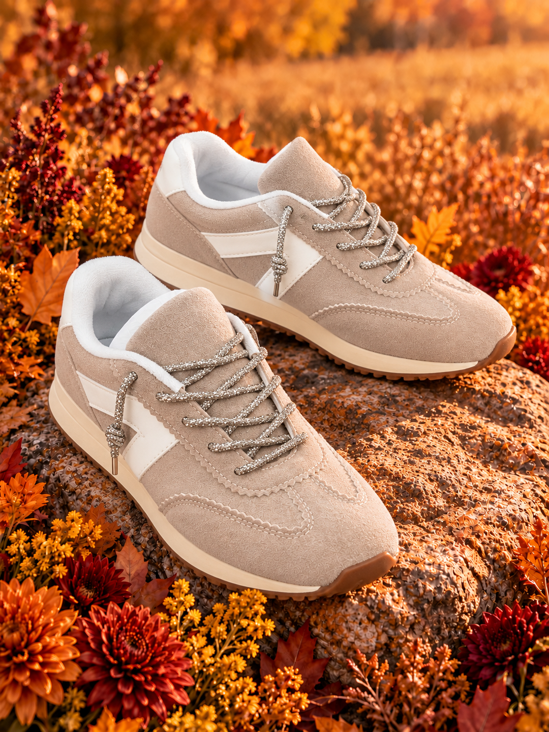 Justine Taupe Sneakers