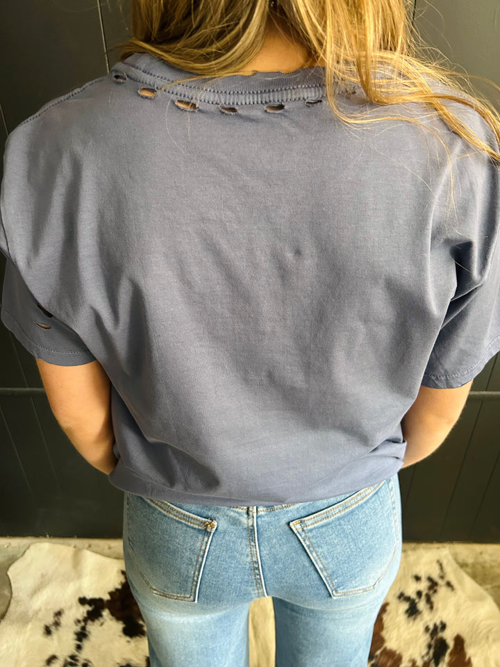 Cowboys Make Better Lovers Navy Holy Tee