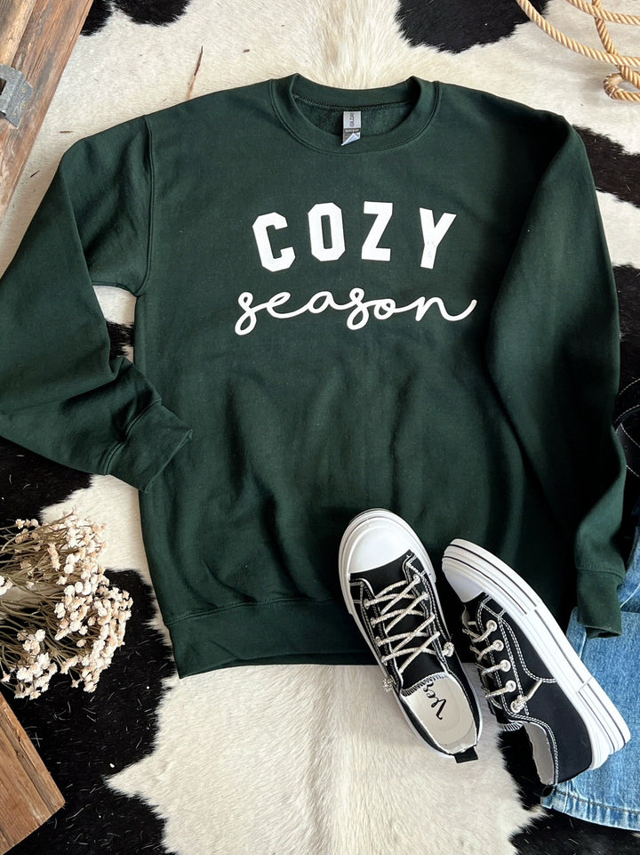 Cozy Season Crew Neck Sweatshirt - 3 Colors | gussieduponline