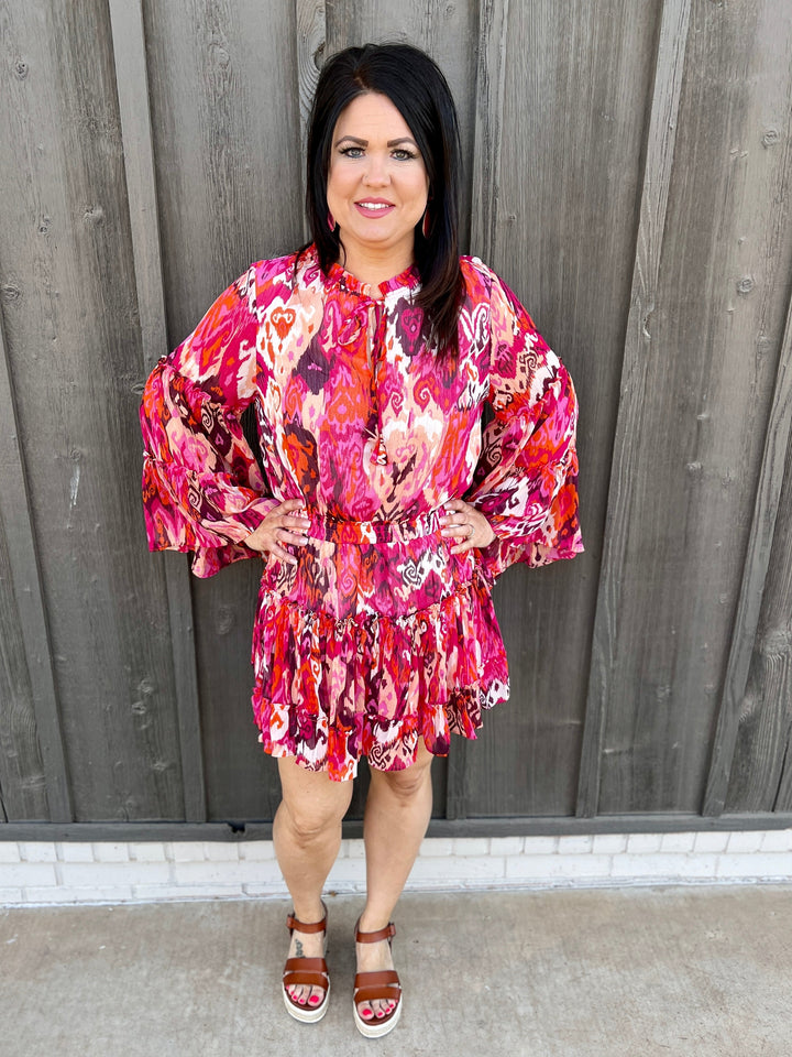 Pink Southern Bell Mini Dress | gussieduponline