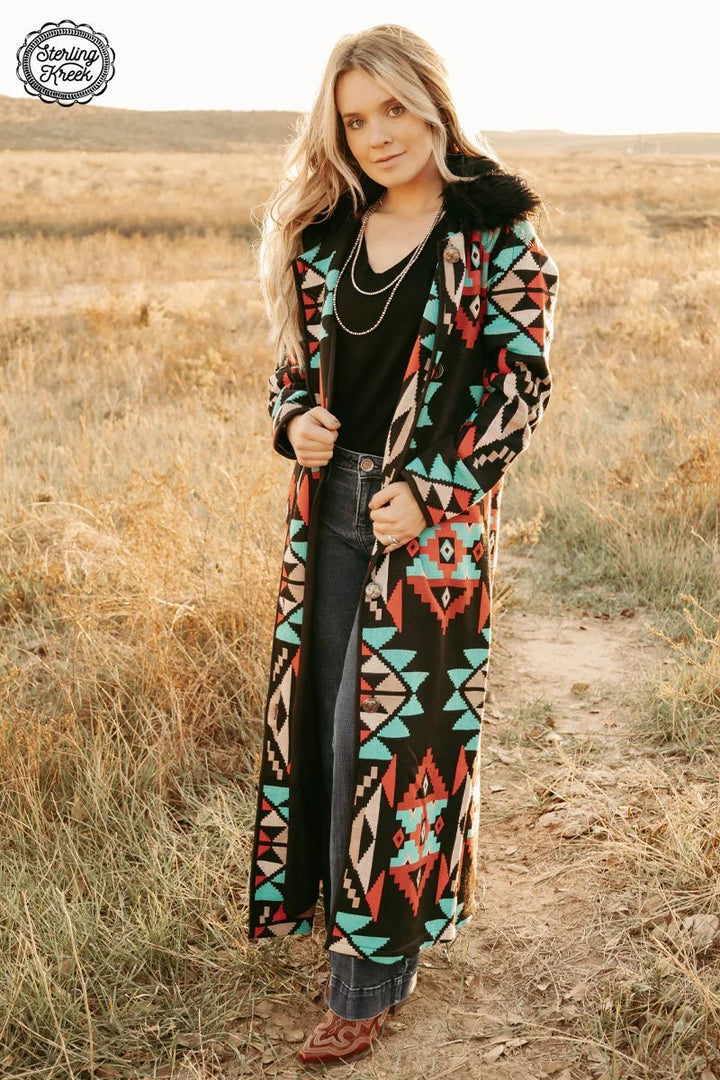 Azteca Knit Duster | gussieduponline