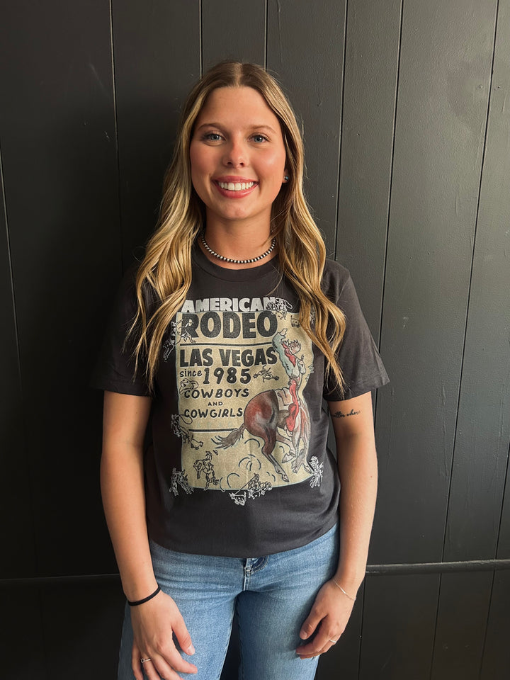 Dark Gray American Rodeo Vegas '85 Tee