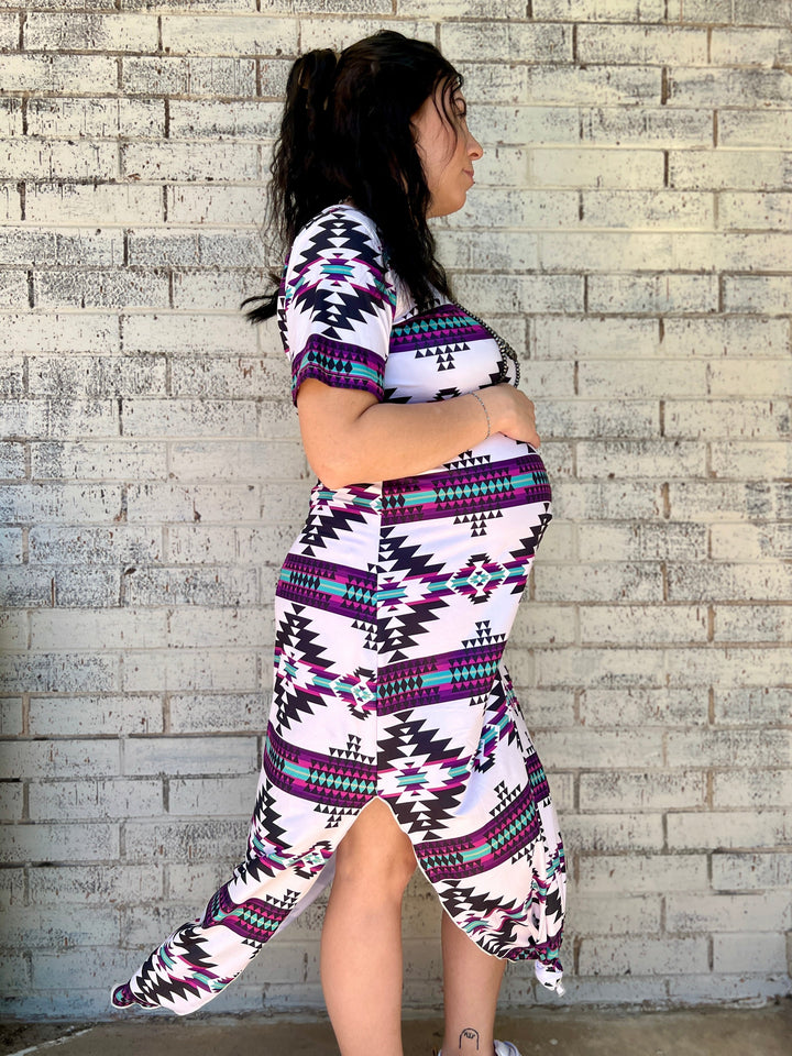 Plus Aztec Outskirts Maxi Dress | gussieduponline