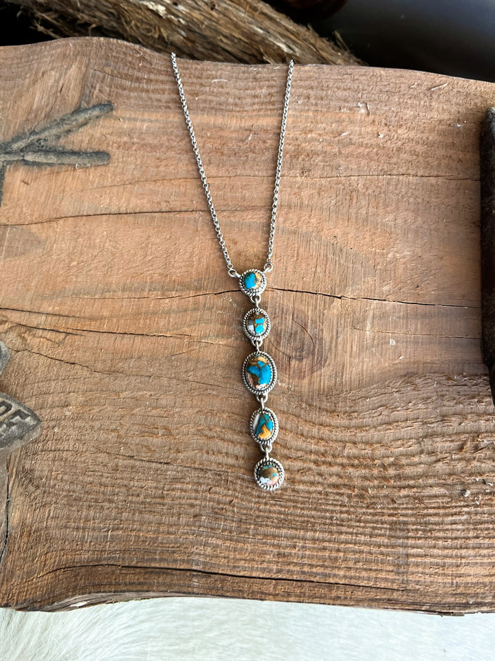 Eleanor Dumont Navajo Handcrafted Sterling Necklace | gussieduponline