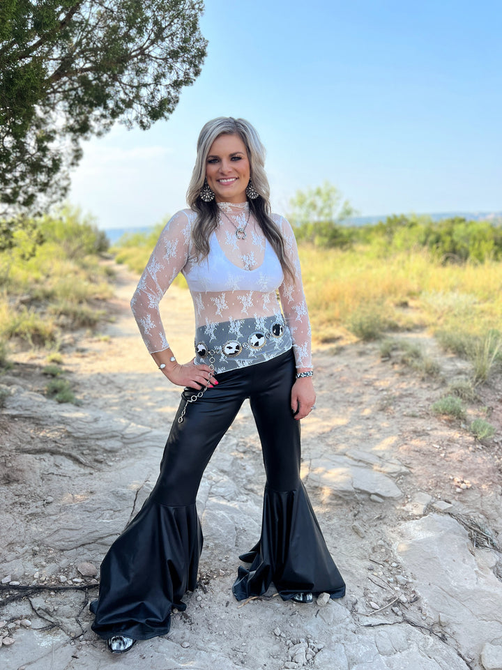 Feel Like A Woman Lace Mesh Top | gussieduponline