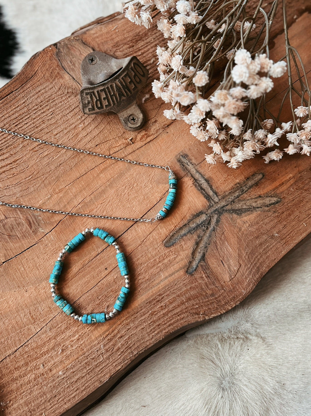 Handmade Turquoise Gemstone Necklace | gussieduponline