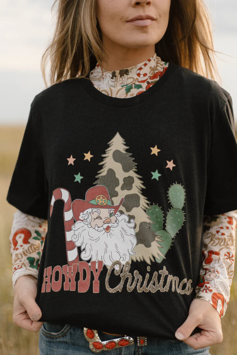 Sterling Kreek Howdy Santa Tee*