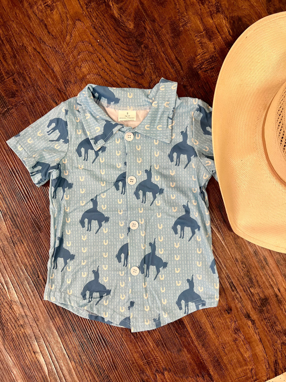 Kids Lucky Cowboy Button Up* | gussieduponline