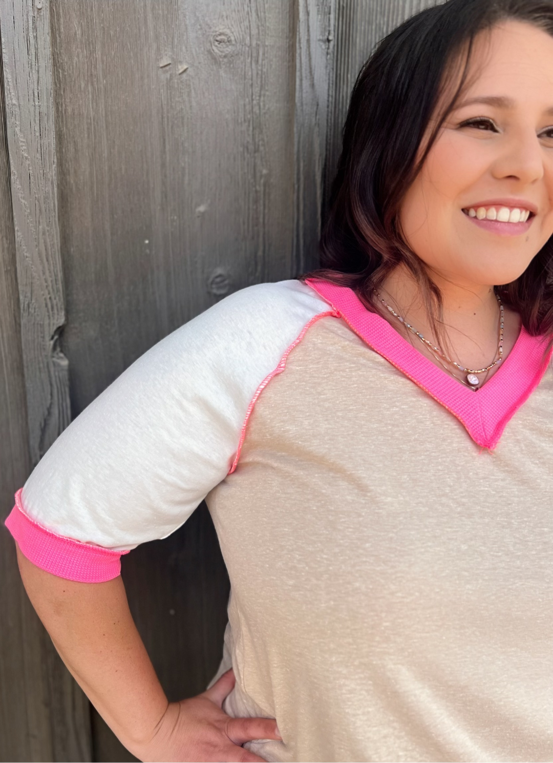 PLUS Day to Day Color Block Top- 2 colors | gussieduponline