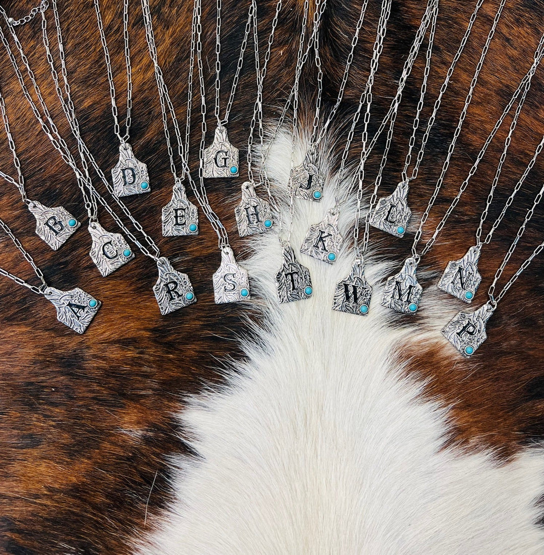 Initially Tagged Letter Necklace | gussieduponline