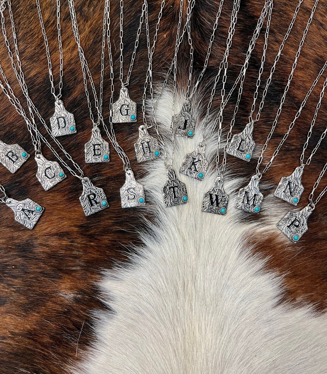 Initially Tagged Letter Necklace | gussieduponline