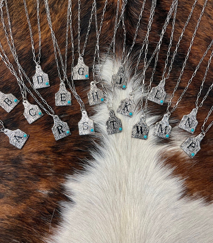 Initially Tagged Letter Necklace | gussieduponline