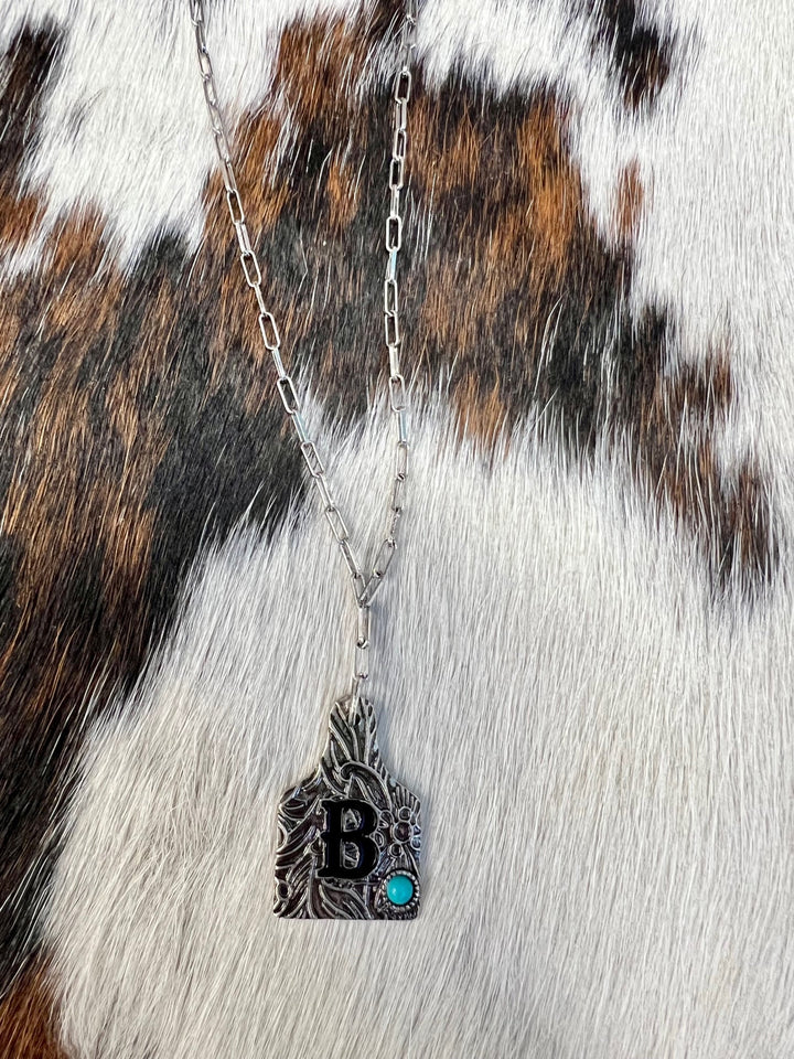 Initially Tagged Letter Necklace | gussieduponline