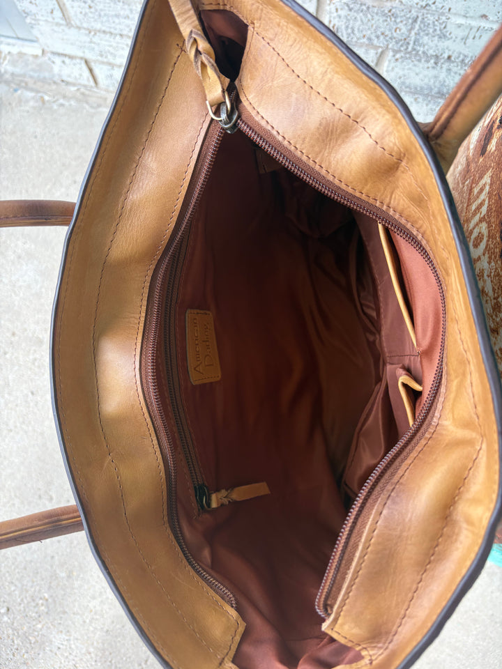American Darling Cow Town Genuine Leather Bag