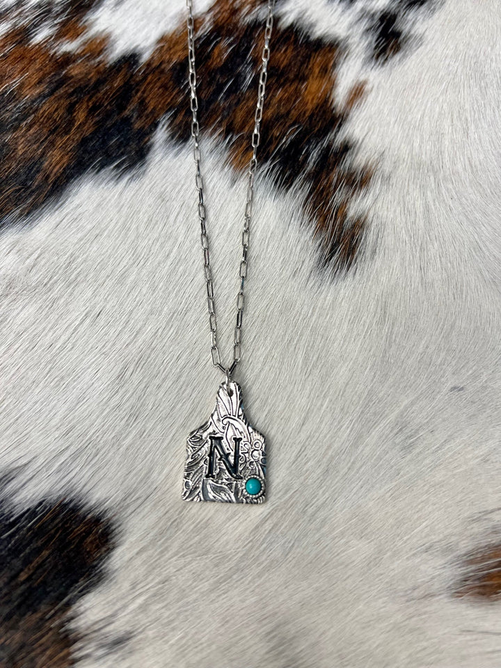 Initially Tagged Letter Necklace | gussieduponline