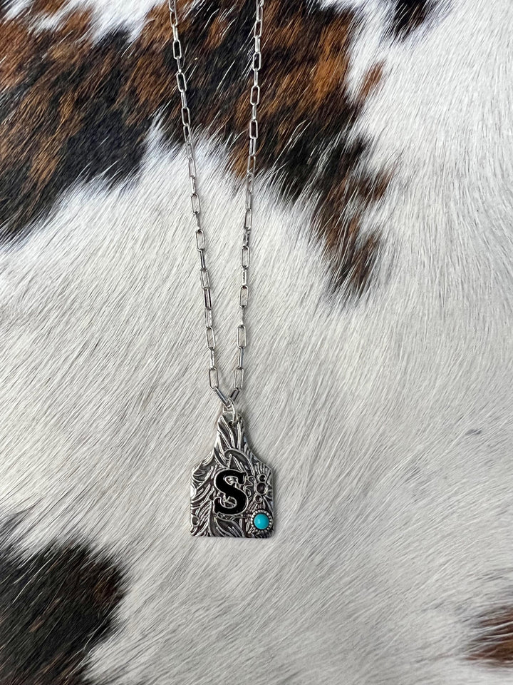 Initially Tagged Letter Necklace | gussieduponline