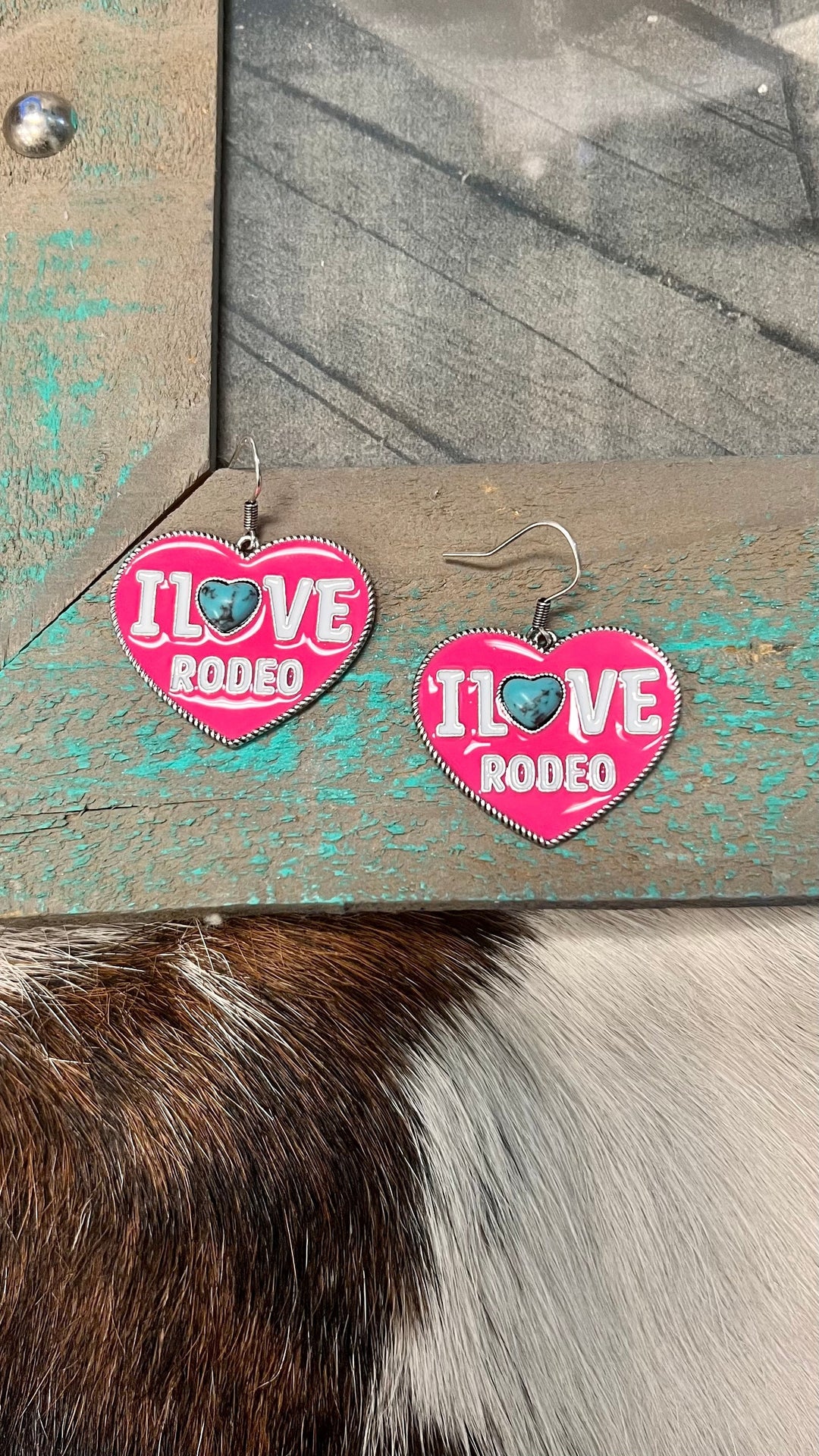 I Love Rodeo Earrings | gussieduponline